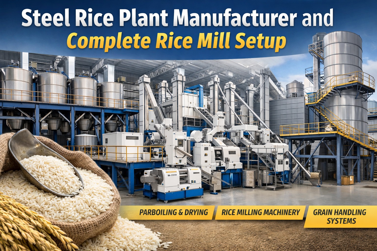 Paddy Rice Drying System Rice Dryer Machine (Drier) & Drying Plant for Paddy | HSF Haryana